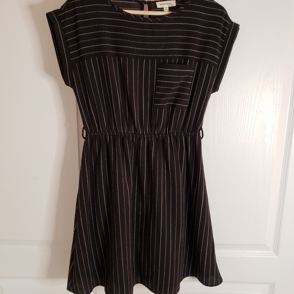 Black Pin Stripe Dress